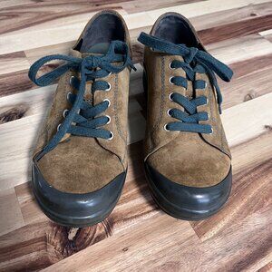 Like New Dansko Suede Shoes with Rubber Toes and Treads